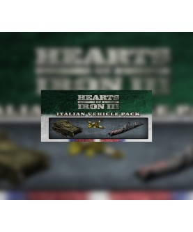 Hearts of Iron III - Italian Vehicle Pack DLC Steam Key GLOBAL